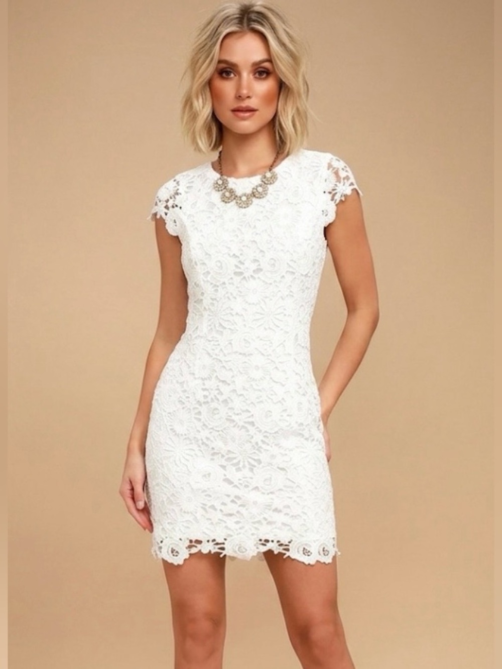 Lulu’s Romance Language Lace Dress NWT